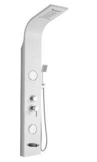 Панель душевая Cerutti SPA Twin W CT9985 с форсунками белый